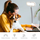 HappyLight Duo - 2-in-1 Light Therapy & Task Desk Lamp - UV-Free Full Spectrum LED, 10,000 LUX, Adjustable Brightness and Color