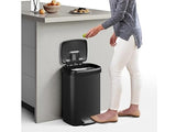 Garvee 13 Gal / 50L Large Plastic Trash Can for Kitchen, Step-On with Soft Close Lid, Liner Rim