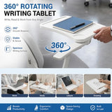 100 Pack Foldable Conference Chairs with Tablet Arm & Wheels Space-Saving