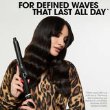 ghd Chronos Curve Classic Curling Iron, 1 Inch Barrel, Professional Curling Wand, Defined Waves, HD Frizz-Free Curls, 365°F Temperature, Black