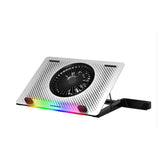 BFKRYP Steel Mesh Panel LED Fan Adjustable Speed Control 10 "-17" Laptop Cooling Pad