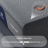 Sweetnight CoolNest 14 Inch King Size Mattress,Cooling Memory Foam Mattress | Cool Night Sleep