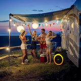 Dolphin SP-18RBT BoxParty Portable Bluetooth Speaker - 18" Woofer, Wireless Microphone, Deep Bass & LED Lights w/ USB SD, AUX, Guitar & 12V Inputs - Rechargeable Huge Party Speaker W/ Trolley & Wheels