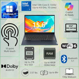 Lenovo IdeaPad 15.6" FHD Touchscreen Laptop, Intel 10-Core 13th Intel i5