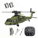 K200 6CH RC Helicopter with Optical Flow Positioning, Brushless Direct-Drive Motor, Barometric Altitude Hold, Aerobatic Inverted Flight, Modular Battery, Scale Simulation Model(Green/2 Battery)