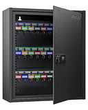 60 Position Key Cabinet Steel Security Storage Box with Combination & Key Lock, Resettable, Digital
