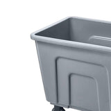 Commercial Laundry Cart, Heavy-Duty Plastic Linen Trolley for Hotel
