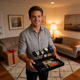 Hit design Watch Display Stand for Men, Watch Holder Organizer for Men with Bracelet Display Stand, Watch Organizer and Watch Storage Tray, Watch Holder Display Stand for Watches and Bracelets