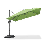 PURPLE LEAF Patio Umbrella Outdoor 10' x 10' Square Easy Setup Apple Green