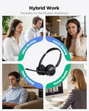 AI ENC Noise Cancelling for Clear Call & Meeting, Bluetooth 5.3 & USB Dongle for Laptop