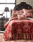 Sherry Kline French Country 3 Piece Comforter Set - King Red