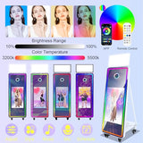 Magic Mirror Photo Booth,32in Interactive Touch Screen Mirror Photo Booth Machine