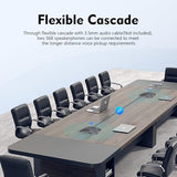 S68 Speakerphone, Wireless Conference Microphones with Speaker, 360° Omnidirectional Voice Pickup, Bluetooth & USB