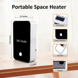 Portable Space Heater Mini Desk Heater Electric Fan Air Warmer