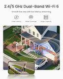 REOLINK 3K Security Cameras Wireless Outdoor WiFi 6 AI Detection, 4 Cam Kit