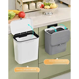 SKJFODVC Kitchen Wall-Mounted Trash Can Toilet Door Suspension Hanging Paper Basket Classification Storage Bin