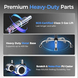 GTRACING Big and Tall Gaming Chair 400lbs Heavy Duty Office Chair with Foot Rest & Ergonomic Pocket, Matte-Black