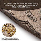 OBSI Dog Memorial Gifts for Loss of Dog Sympathy Gift - Rainbow Bridge Dog Memorial Stone for Remembrance Dog Passing Away Sympathy Gifts - Thoughtful Pet Loss Gifts - Brown