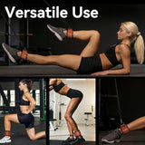 JOBGAIN Ankle Strap for Cable Machine (2 Pack), Ankle Resistance Bands, Cable Kick Back Straps for Gym, Glute Workouts, Brown