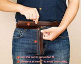 WERFORU Men's Ratchet Belts, 2 Pack Leather Belts for Men Dress and Casual with Automatic Buckle