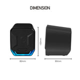 NJJOWRQ 3.5mm& Stereo Surround Wired Speakers Music Game with RGB Light Loudspeakers for Computer PC Laptop TV