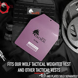 WOLF TACTICAL Curved Weight Vest Plates – 5.75/8.75/14.5LB Pairs – Contoured Ergonomic Fit – WODs, Strength Training, Running, Heavy Workouts