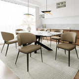 HaufChox Dining Chairs Modern High Backrest Comfortable, Fashion Upholstered Kitchen Chair
