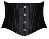 SHAPERX Women's 26 Steel Boned Corset Short Torso Heavy Duty Waist Trainer Corset for Weight Loss, SZ1934-Black-S