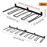 ORLESS Wader Hangers 4-Pair Boot Rack Garage Storage, Cowboy Boot Holder, Metal Wire Organizer for Entryway