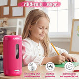 Electric Pencil Sharpener, Auto in & Out, 5 Nibs, 7K+ Uses, Fully Automatic Classroom Pencil Sharpener