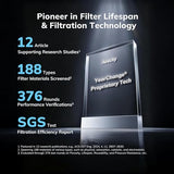 2300 ft² Air Purifiers with 240 CADR in Turbo Mode, AEOCKY Proprietary YearChange Filter, with Multi-Effect Filter, Washable Pre-Filter, Scent Capsule, Air Quality Monitor