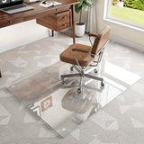 Tempered Glass Chair mat for Carpet, Office Chair Mat with Round Corner, Desk Chair Mat for Carpet
