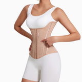 MISTHIN Waist Cincher Trimmer Belt Girdle Workout Shapewear Tummy Control Shaper Waist Trainer for Women (Brown, X-Large)