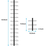 12 Bottle Wall Mounted Wine Rack, Detachable Wine Storage Organizer Used As One or Four | DIY Wall Hanging Wine Holder X-cosrack