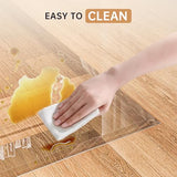 [Tempered Glass] 36“ x 36” Beveled Edge Glass Chair Mat with Polished Edge Clear Office Chair Mat