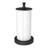 YUMORE Paper Towel Holder Countertop – Heavy Weighted Base Non-Slip, One-Hand Tear, Stainless Steel Kitchen Paper Towel Stand for Stove Side, RV, Black