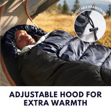 TANSTRIDER XXL Winter Sleeping Bags for Adults Cold Weather,Camping Sleeping Bag for Kids with Compression Sack,4 Season Camping Essentials Gear for Hiking,Traveling,Outdoor,Backpacking,Climbing