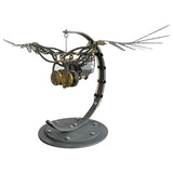 MechPuConToy 3D Metal Flying Bird Mechanical Model, Surrealistic Creative Collectible Kits Gifts for Teens and Adults (Dynamic Version)