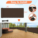 Privacy Screen Fence, Outdoor Fencing Panels, Garden Windscreen Mesh Shade Sail Net Barrier