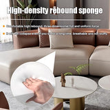 Curved Couch Sets - Luxurious Sectional Couches with Chair, Premium Leather