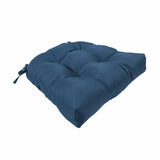 PYmijimy Waterproof Seat Cushion with Padded Chair Pad Polyester Surface and Easy Care Build Suitable for Dining Office Balcony(Navy Blue)