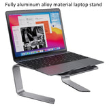 DTTLYQF Adjustable Aluminum Laptop Stand Portable Notebook Support Holder for Computer Tablet Riser Cooling Bracket(OneColor)