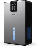 PSOS Dehumidifier, Dehumidifiers for Home, 98 OZ Water Tank, (1000 sq.ft) Quiet Dehumidifier for Basement Bedroom Bathroom with Humidity Display, Auto Shut Off, Relaxing 7 Color Ambient Light(Gray)