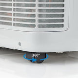 PrecisionAuto Ultra Quiet 12,000 BTU Portable Air Conditioner - 3-in-1 AC with Dehumidifier & Fan, Remote, 24H Timer, Window Kit, Easy Mobility - Ideal for Bedroom/Office - Dark Top Cover, US Standard