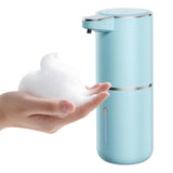 Wisekoti P11 Seafoam Automatic Foaming Soap Dispenser – Unique Coastal Tone, Touchless Sensor, 4-Level Foam Control, USB-C Rechargeable, 380ml, Wall Mounted or Countertop for Kitchen & Bathroom
