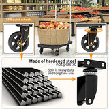 Adjustable Hand Truck Handle with 360 Degree Swivel Wheels for Garage Garden Home & Office Use