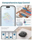 eufy Robot Vacuum E25, 20,000 Pa Suction,HydroJet Always-Clean Roller Mop, All-in-One Robot Vacuum and Mop Combo, Edge-to-Corner Cleaning, Zero-Tangle Design, AI Obstacle Avoidance (Upgraded)