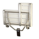 Kingston Brass KBSS2821 Adascape Shower Seat, Brushed Stainless Steel