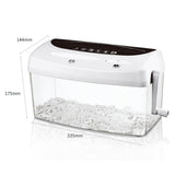 ZSRUIKJN Paper Shredder Capable of Crushing Credit Card CDs A4 Mini Home Hand Cranked Manual