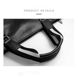Handbag Men's Genuine Leather Bag Horizontal Inscription Laptop
